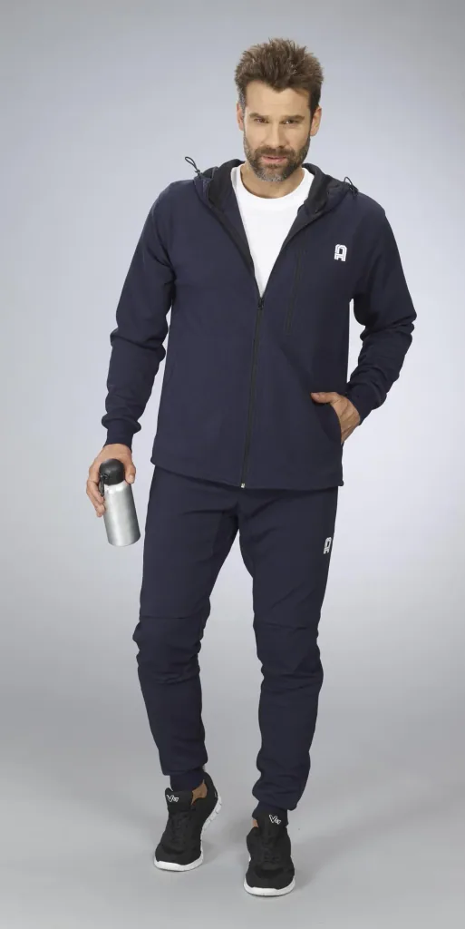 Jacke mit Kapuze, Farbe marine, Gr.M