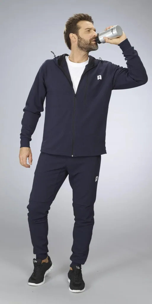 Jacke mit Kapuze, Farbe marine, Gr.M