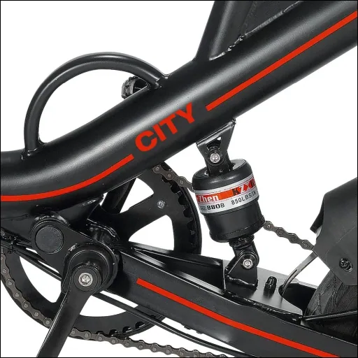Unisex Mini E-Faltrad, 14 Zoll, schwarz, Didi City, Automatik