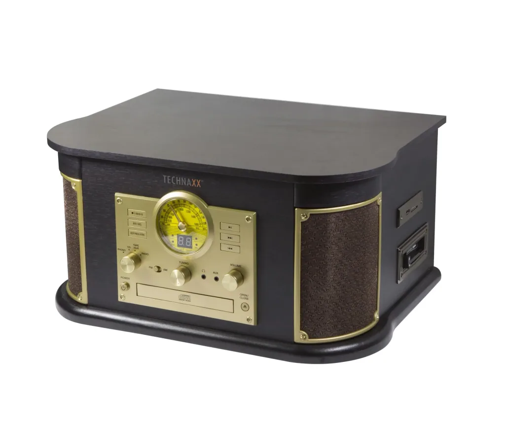 Nostalgie Bluetooth Plattenspieler mit integrierter Digitalisierungsfunktion