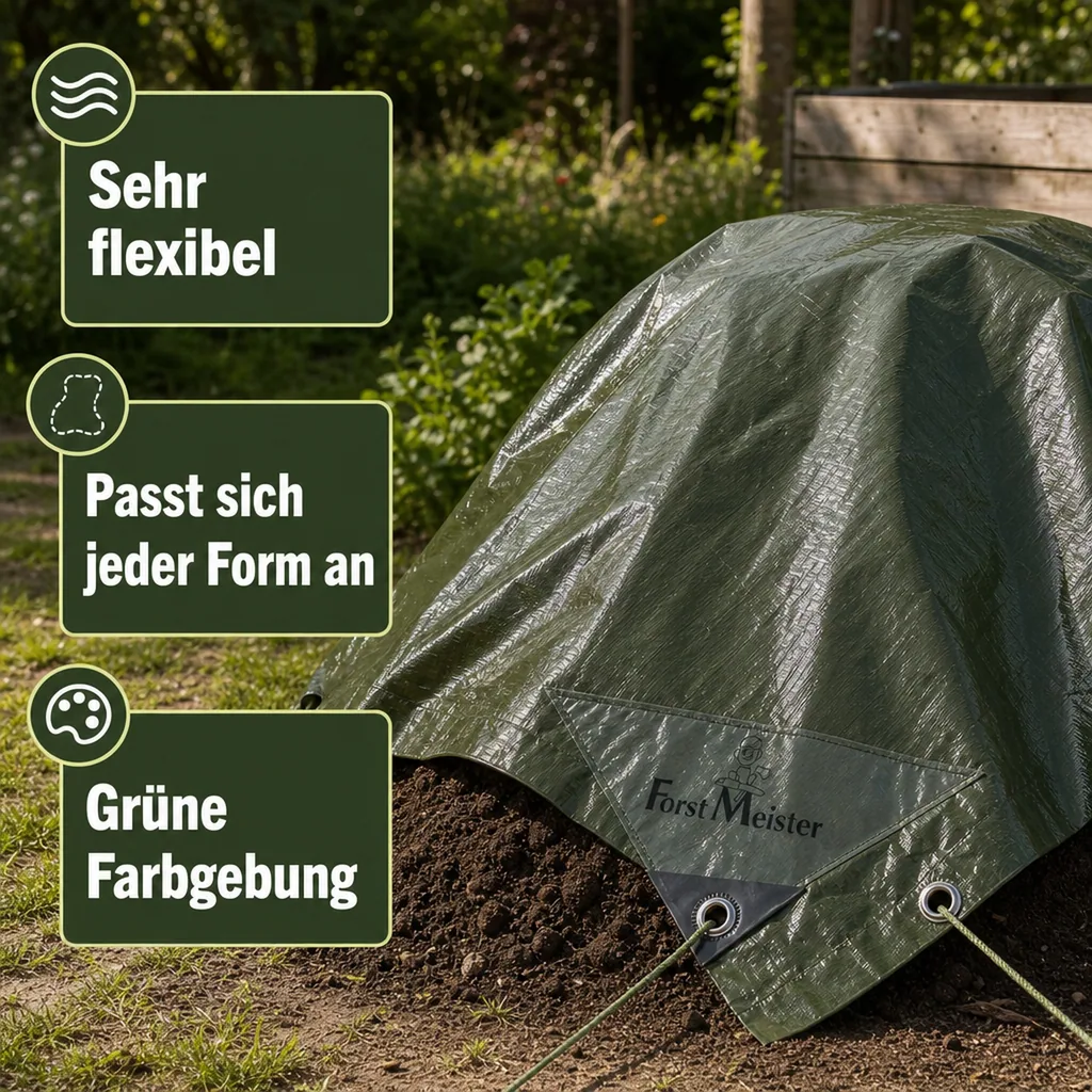 Abdeckplane, grün, stark 90 g/ m², 8 x 12 m