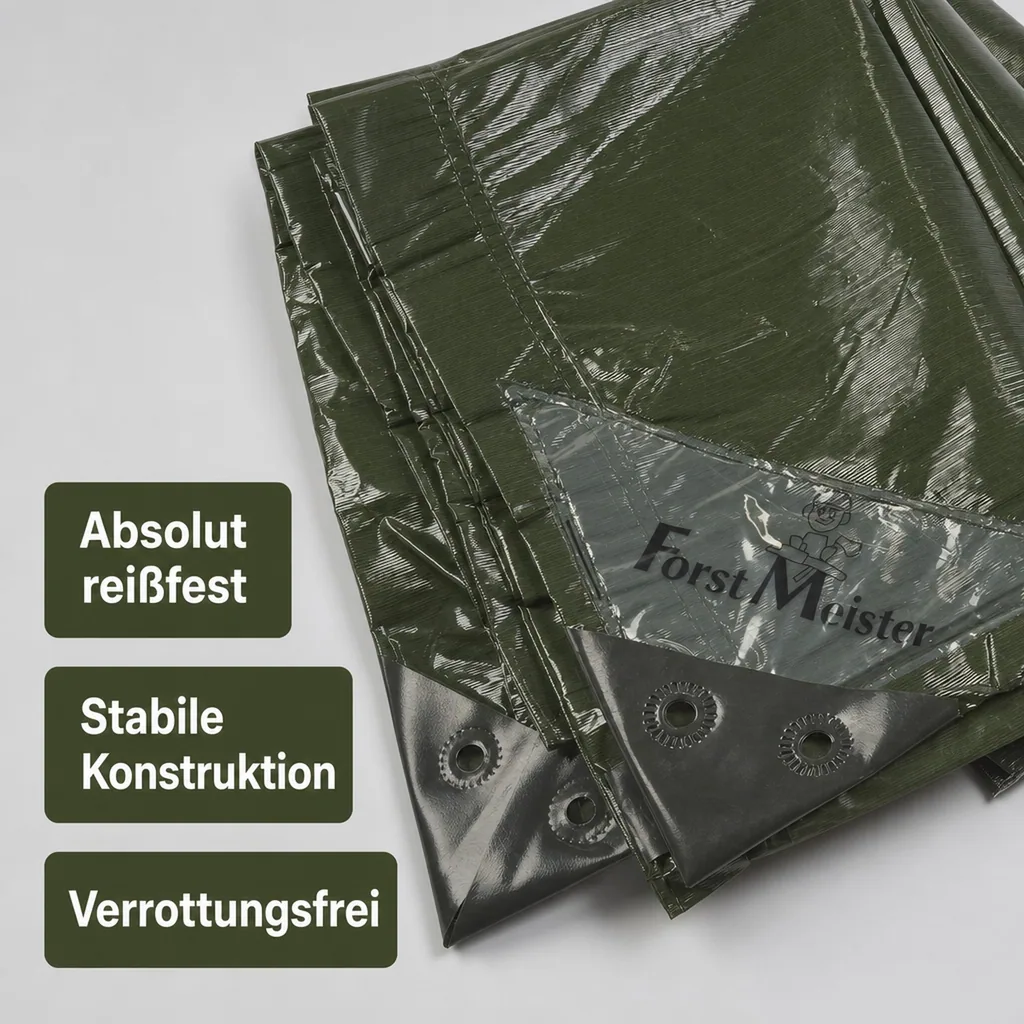 Abdeckplane, grün, stark 90 g/ m², 8 x 12 m