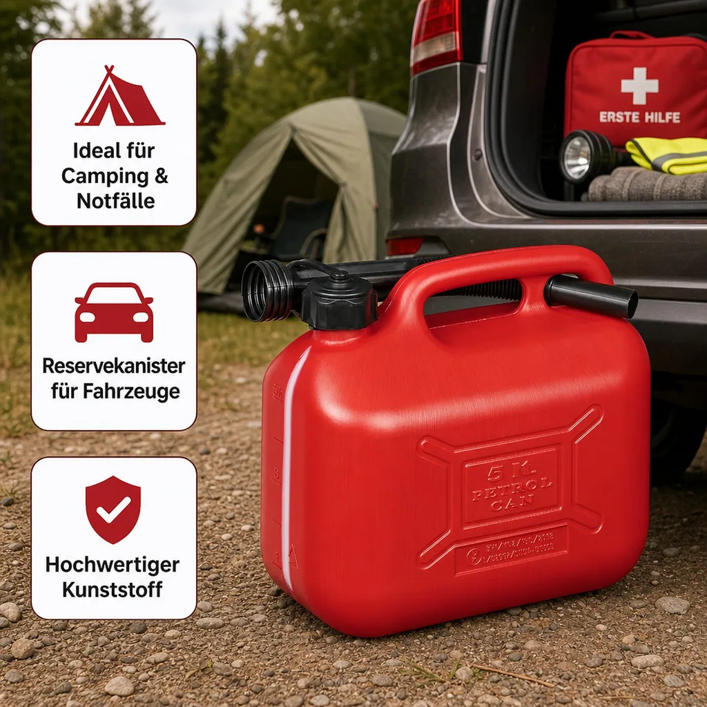 Kraftstoffkanister rot 5L