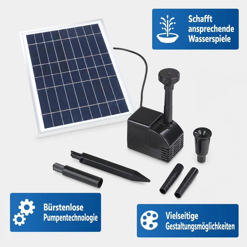 Solar Teichpumpe, 800 l/h