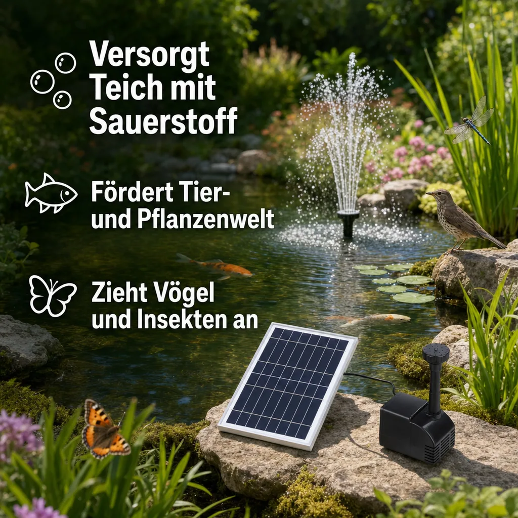 Solar Teichpumpe, 800 l/h