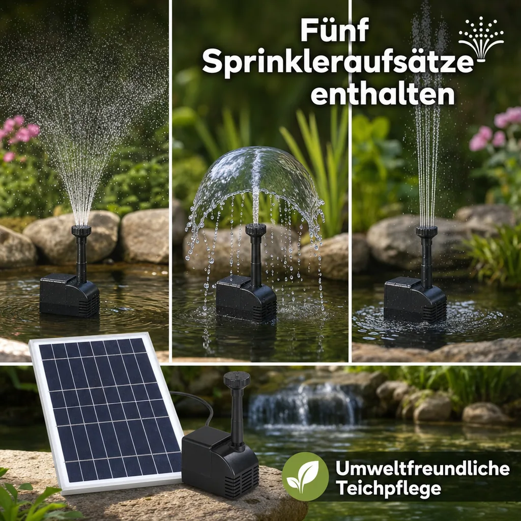 Solar Teichpumpe, 800 l/h