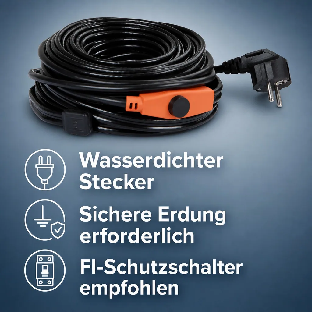 Frostschutz Heizleitung, 24 m, 384 Watt