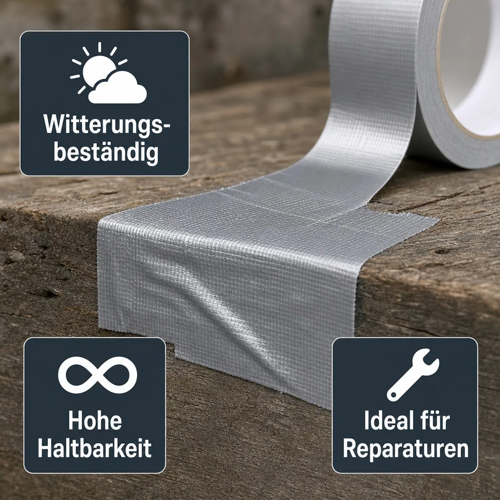 Gewebeklebeband PE-beschichtet aus Naturkautschuk, Breite 48 mm, Länge 50 m