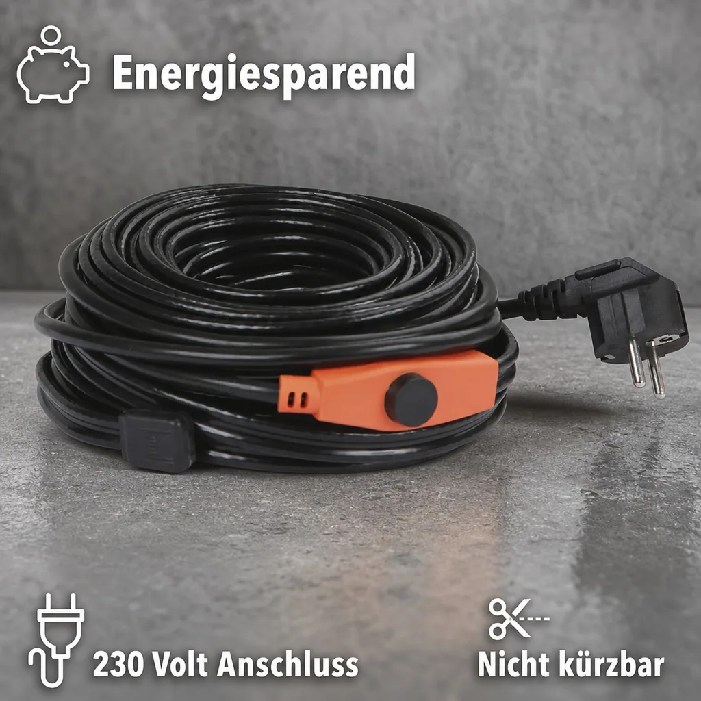 Frostschutz Heizleitung, 14 m, 224 Watt