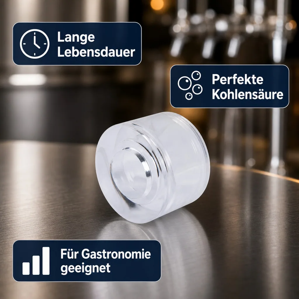 Schauglas für Rückschlagsicherung für Keg - Verschluss (Micro Matic)
