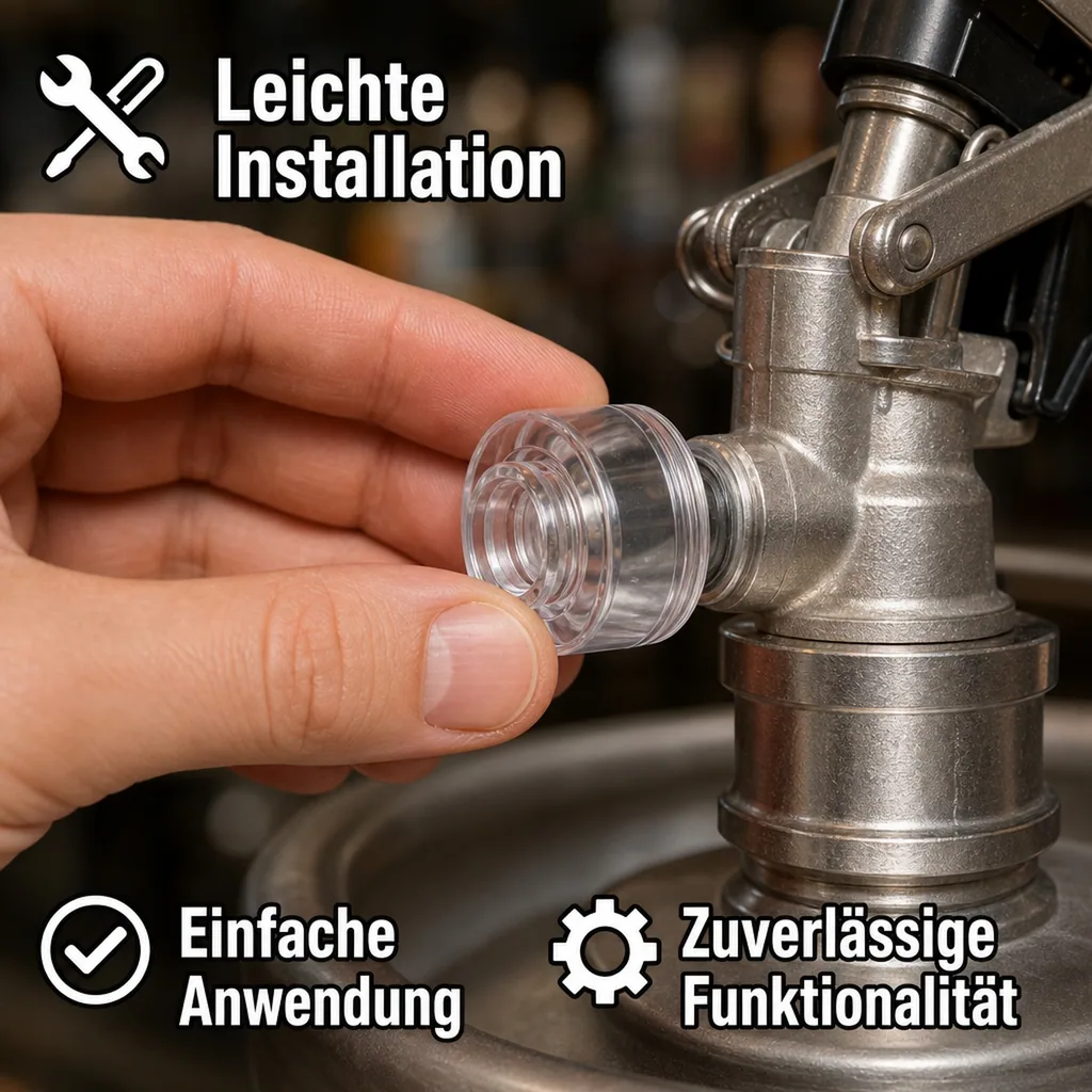 Schauglas für Rückschlagsicherung für Keg - Verschluss (Micro Matic)