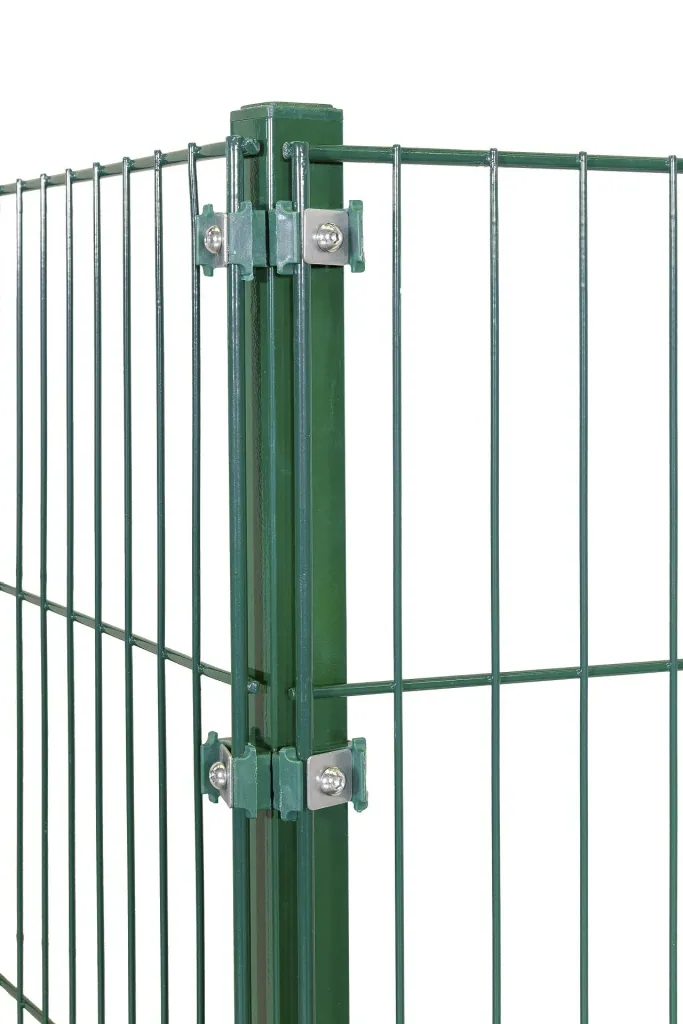 Eckpfosten für Doppelstab- und Einstabmatten 1700 x 40 x 40 mm - grün