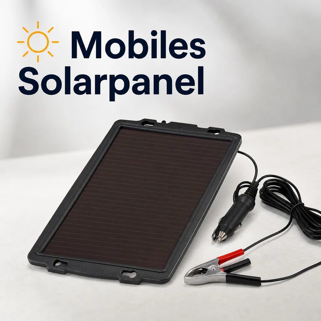 4,5 Watt Mobiles Solarpanel zur Erhaltungsladung