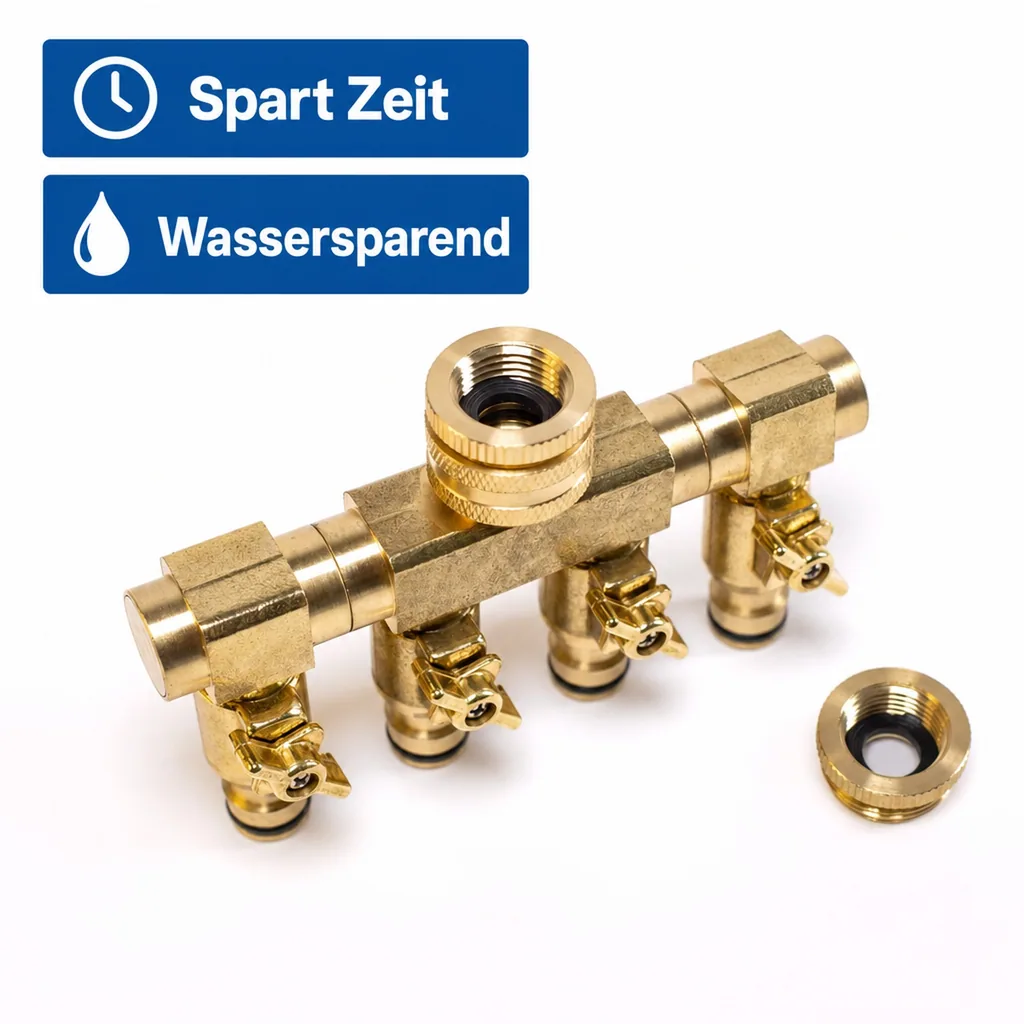 4 Wege Wasserverteiler