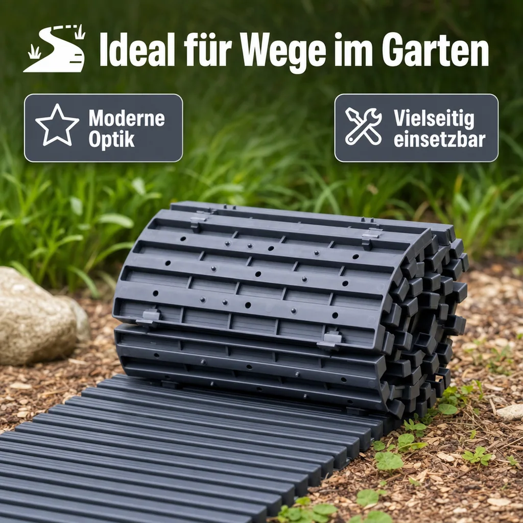 Gartenplatten, Rollweg - 30 x 126 cm
