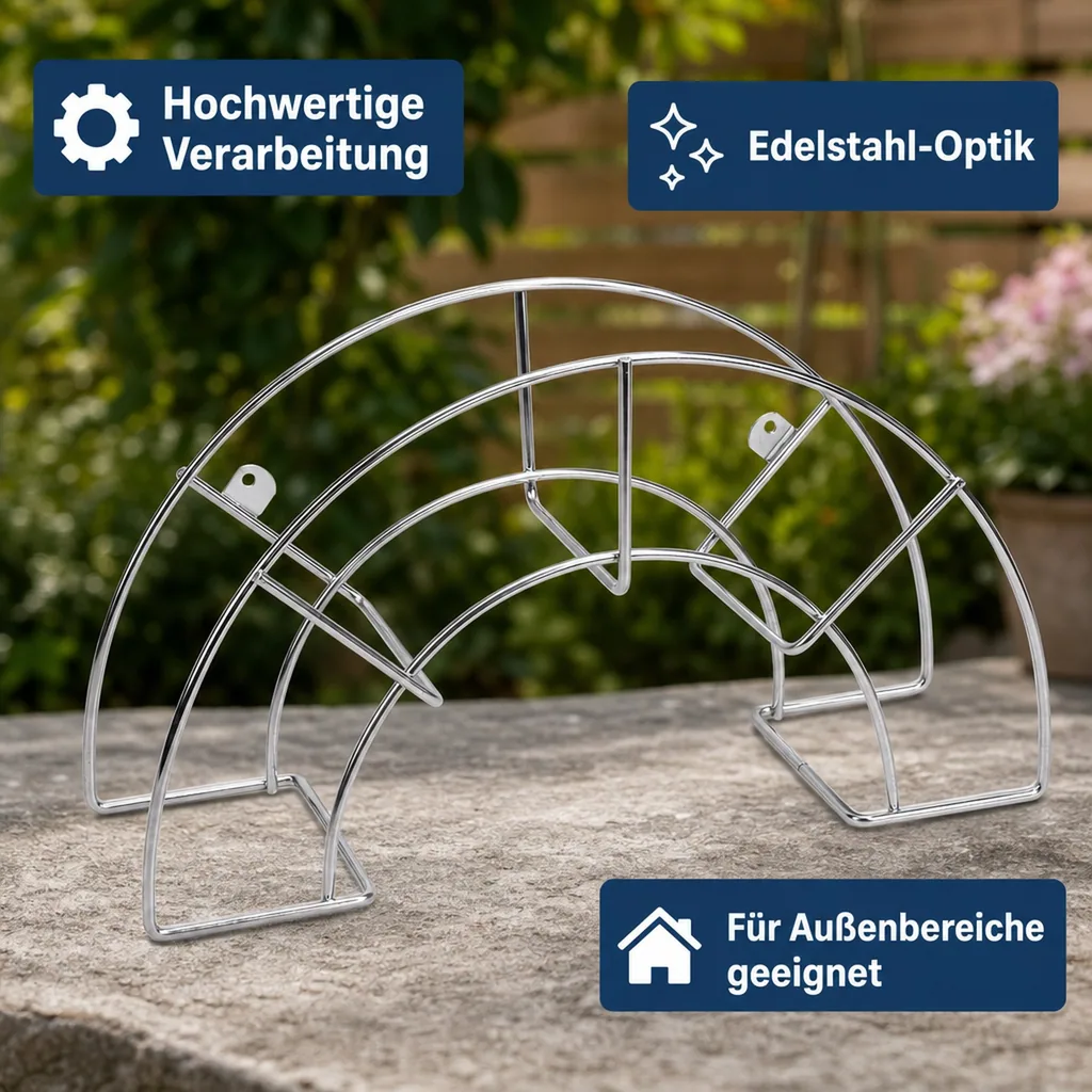 Schlauchhalter, 365 x 125 x 185 mm für 25 m 1/2" Schlauch