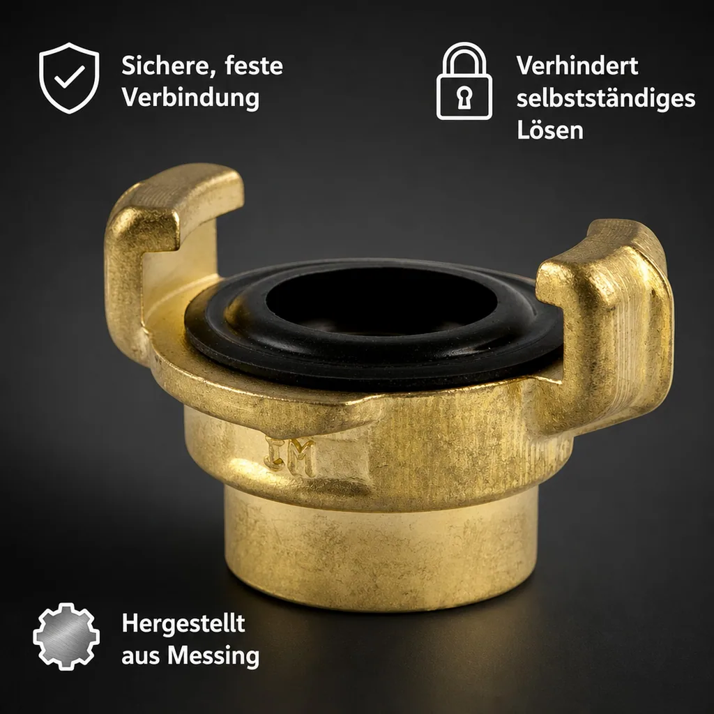 Messing Schnellkupplung 1" IG