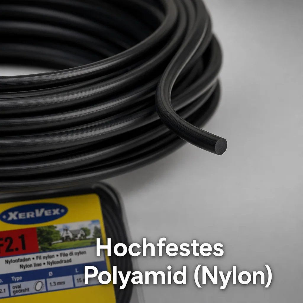 Polyamidfaden (Nylon), rund, 2,0 mm/ 15 m