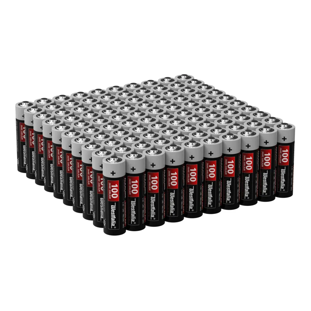 Red-Alkaline Mignon (AA) Batterien - 100 Stück