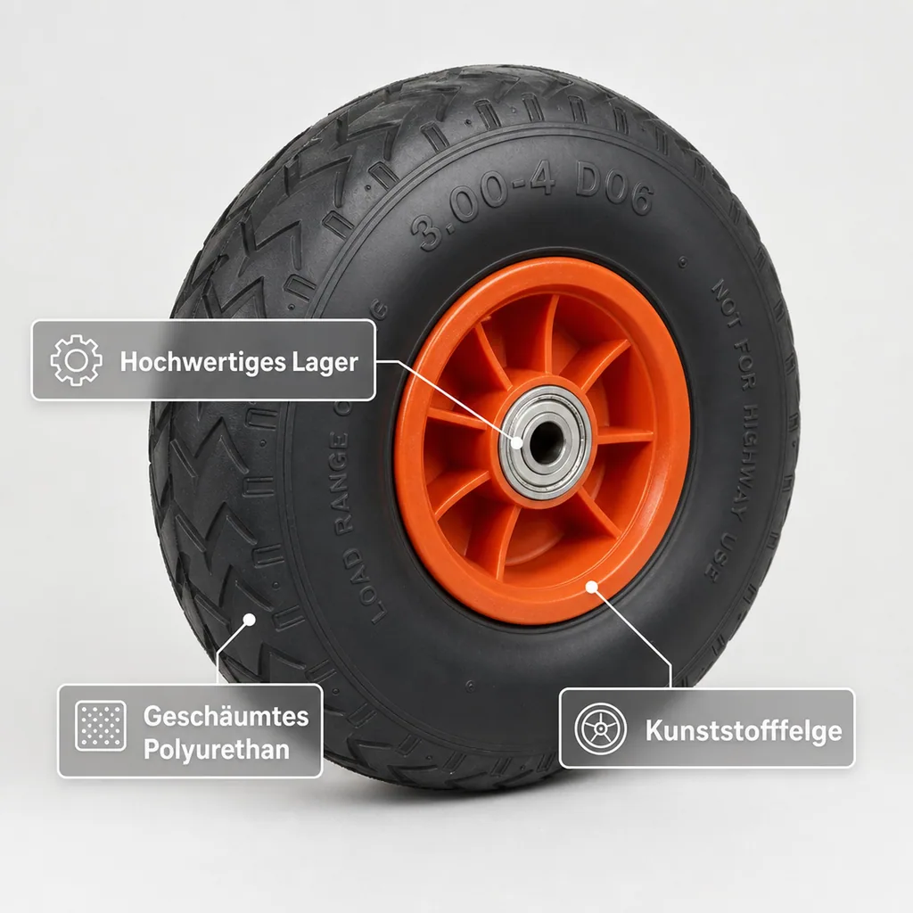 Pannensicheres Sackkarrenrad, 1 Stück