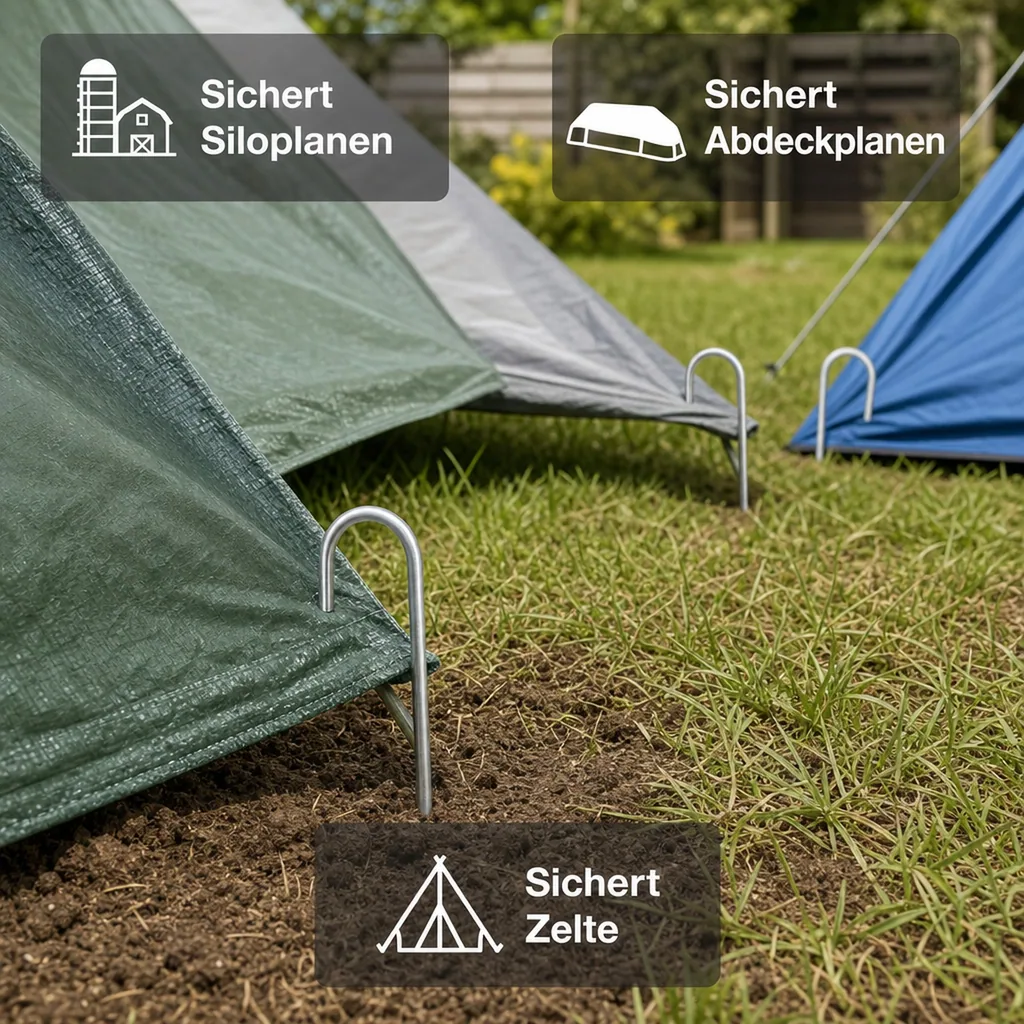 Bodenanker XL Metall 50 cm