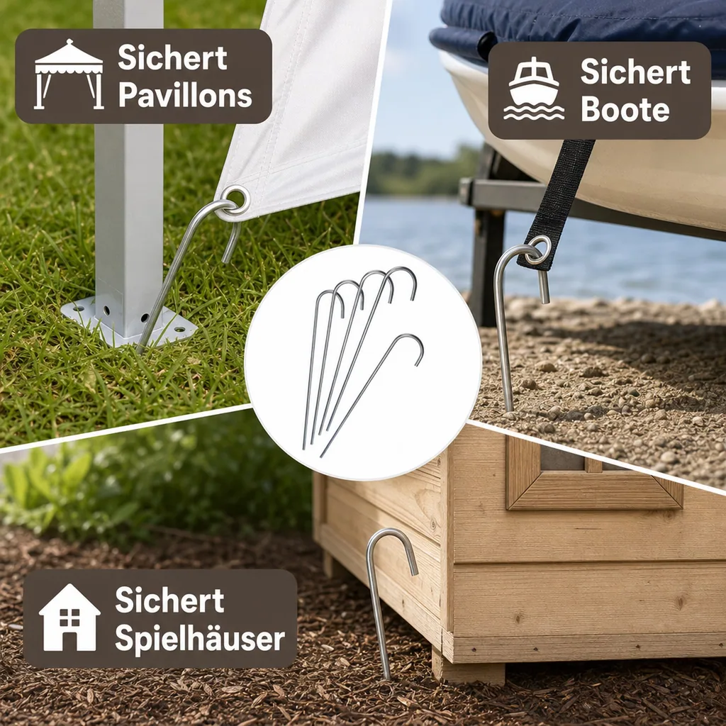 Bodenanker XL Metall 50 cm