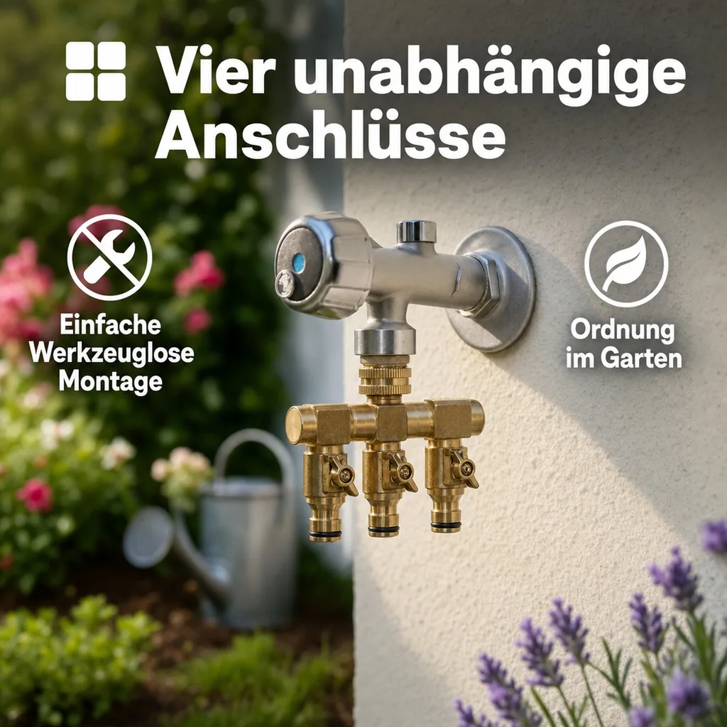 3 Wege Wasserverteiler