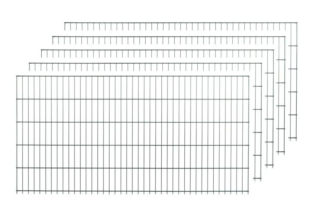 Doppelstabmattenset grün  5 Stück  a 103cm x 200cm