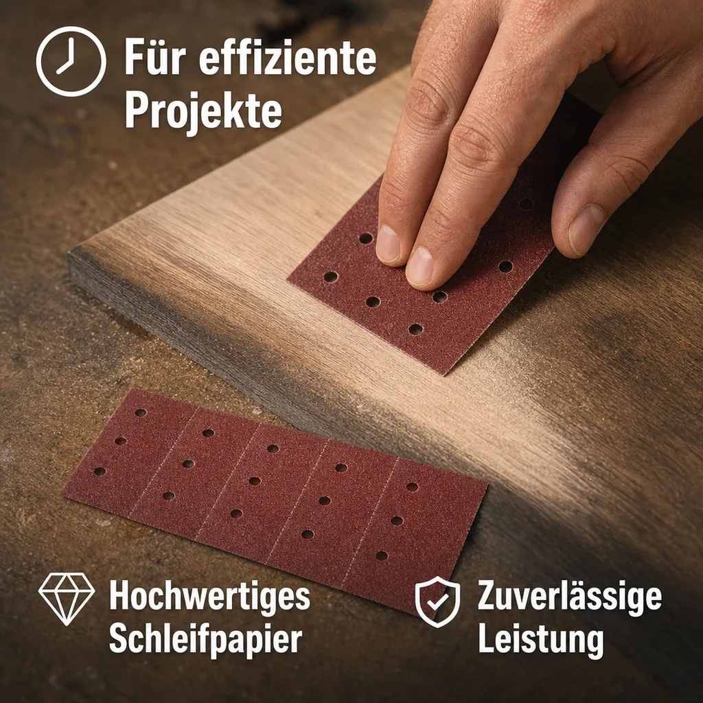 Schleifpapier 110 X 100 mm, Korn 80, 5 Stück