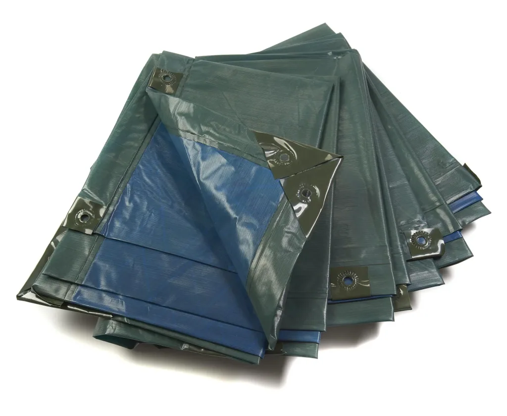 Abdeckplane, grün/blau, extrem stark 150 g/m², 2 x 3 m