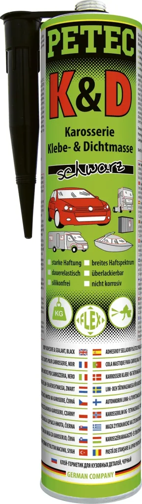 Karosserie Klebemasse/ Dichtmasse, schwarz, 310 ml