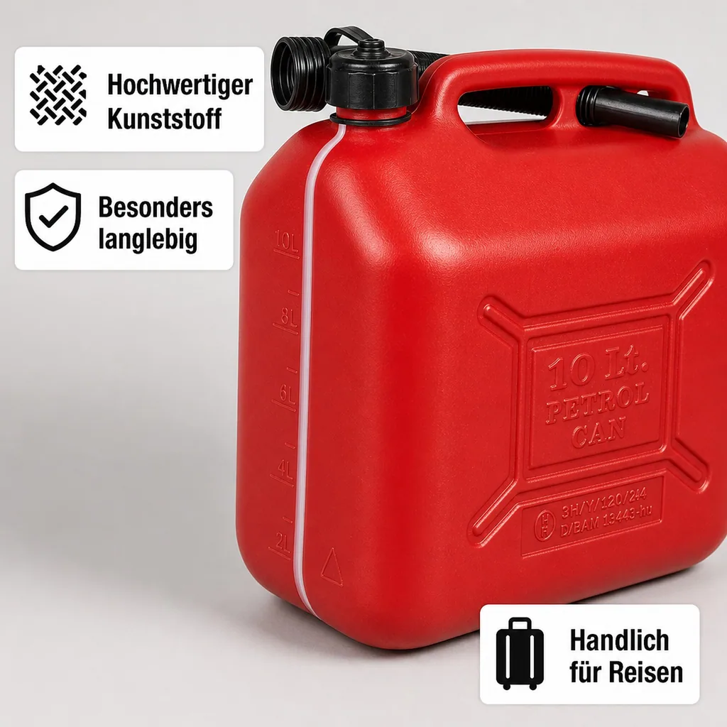 Kraftstoffkanister 10 Liter - mit Füllstandanzeige