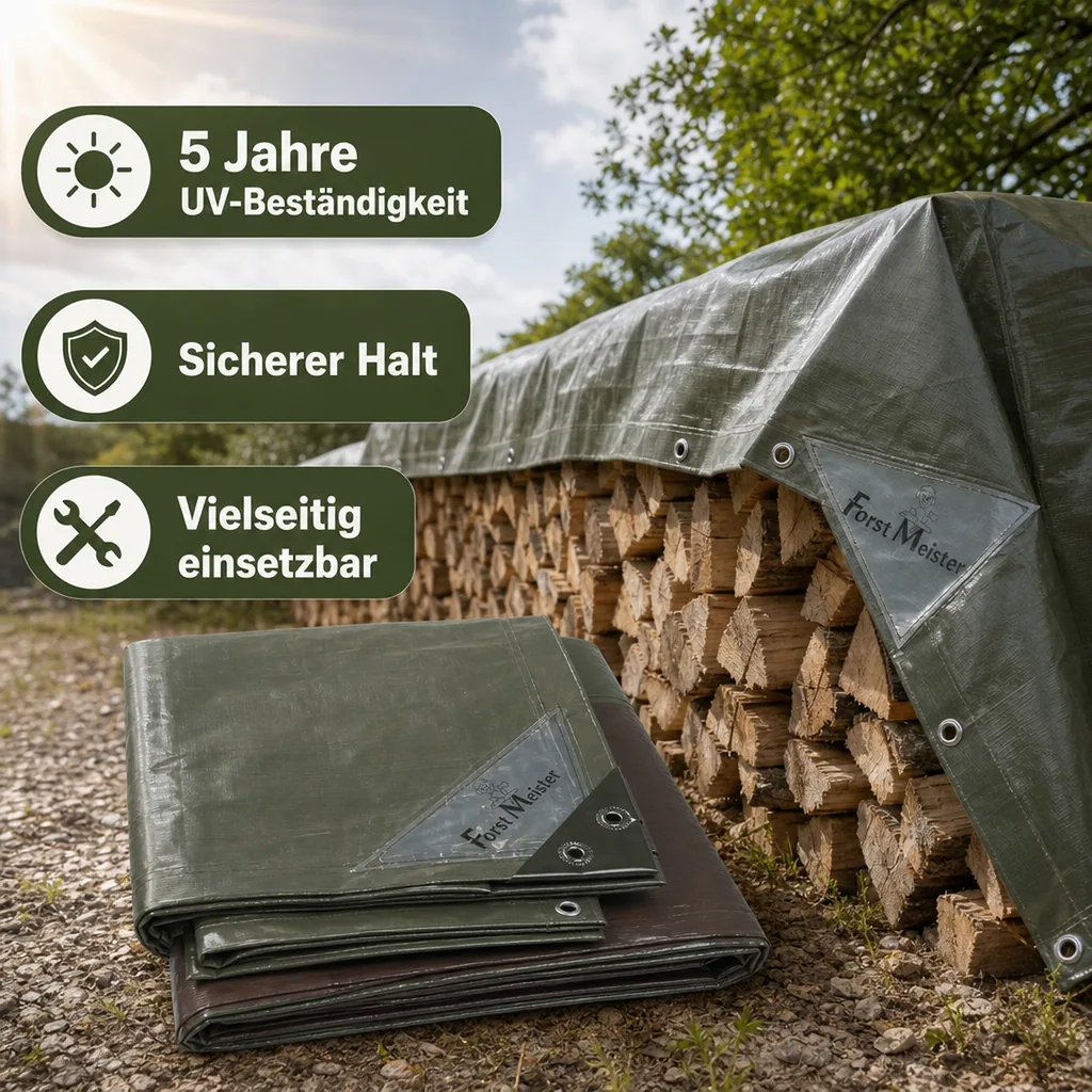 Holzabdeckplane 150 g, 150 x 300 cm