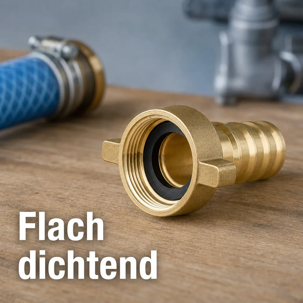 MS Schlauchverschraubung 1/2" Tülle / Überwurfmutter 3/4"