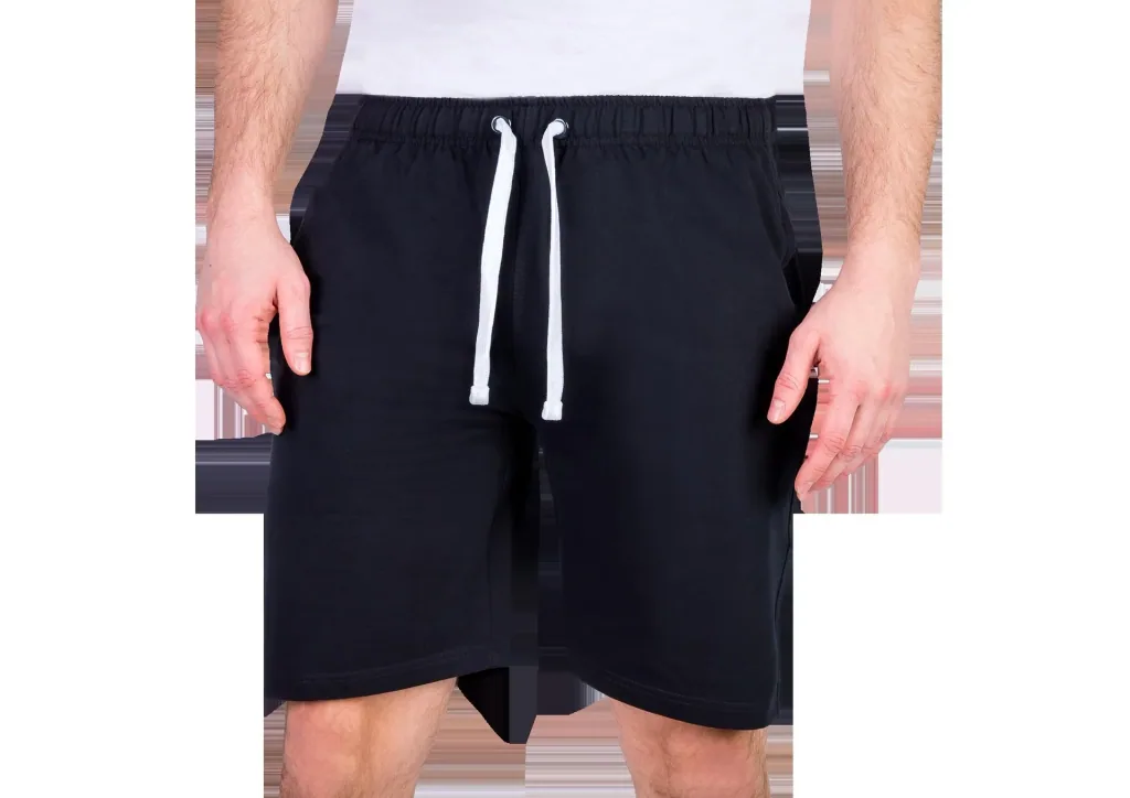 Shorts aus Baumwolljersey, Farbe schwarz, Gr.2XL