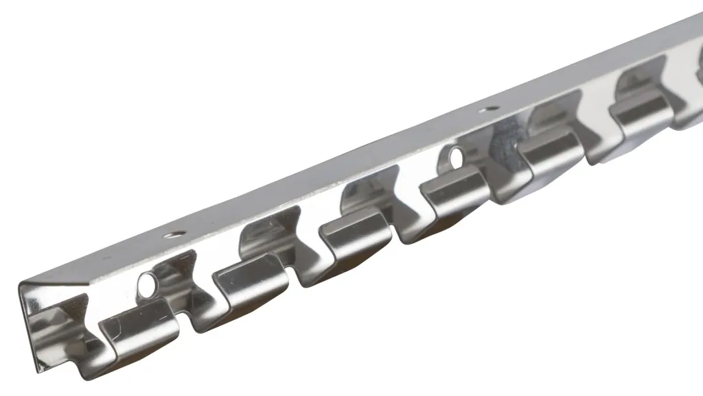 Hakenleiste 125cm Edelstahl für PVC-Vorhang