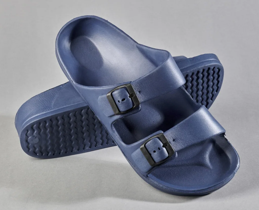 Freizeit-Badepantolette, Farbe blau, Gr.42