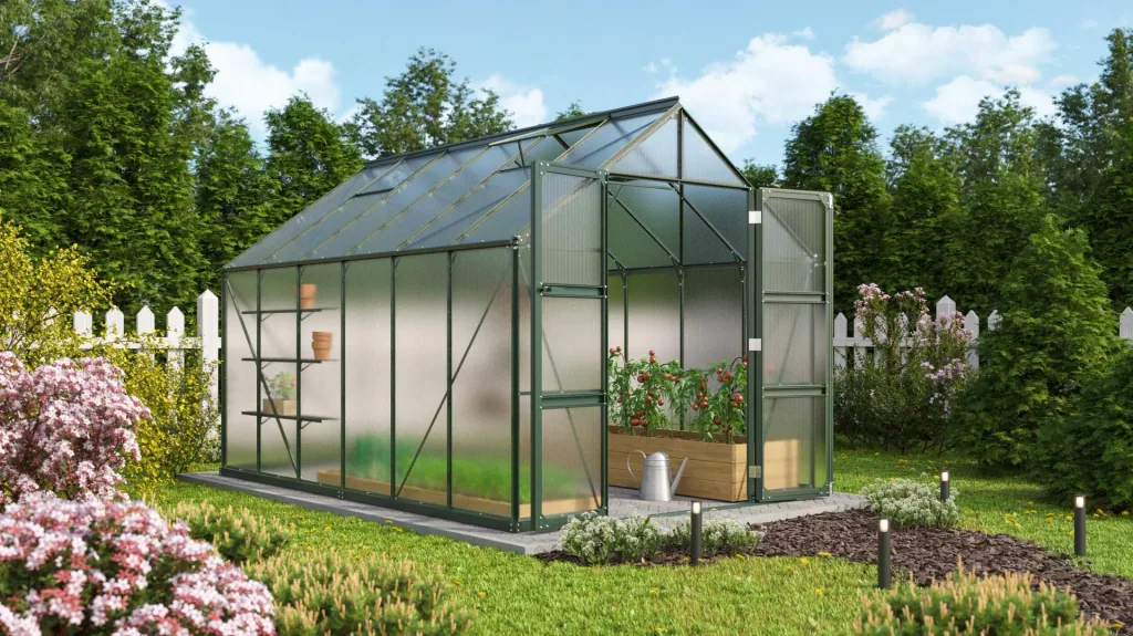 Gewächshaus Domus 9900 HKP 6 mm, Farbe smaragd