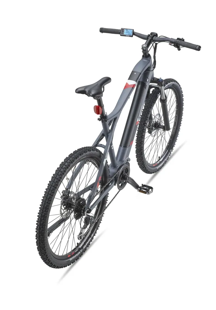 Unisex Alu MTB E-Bike 27,5 Zoll, 8-Gang Kettenschaltung, grau, Aufsteiger M925 Hardtail