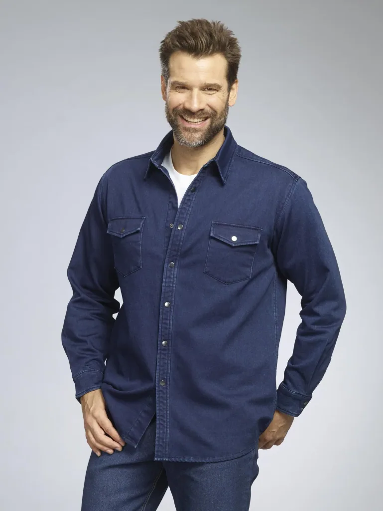 Jeanshemd, Farbe jeansblau, Gr.M