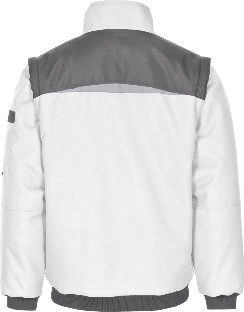 Funktionsblouson, weiss-grau, Gr. XXL