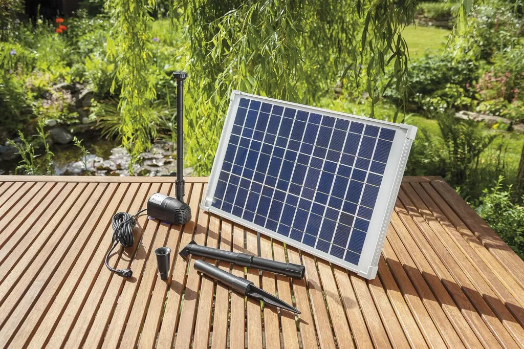 Solarpumpensystem "Splash" mit 20 W Solarmodul, 1350 l/h, max. 190 cm