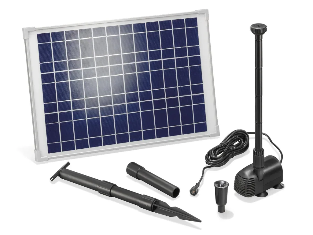 Solarpumpensystem "Splash" mit 20 W Solarmodul, 1350 l/h, max. 190 cm