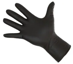 Nitrilhandschuhe, 50 Stück, Größe XXL, schwarz