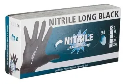 Nitrilhandschuhe, 50 Stück, Größe XXL, schwarz