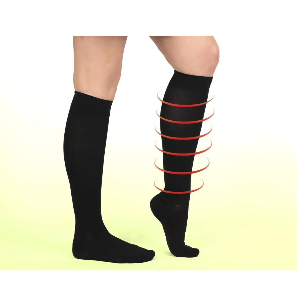 Stützkniestrümpfe Energy LYCRA, schwarz, Größe 39 - 42, 1 Paar