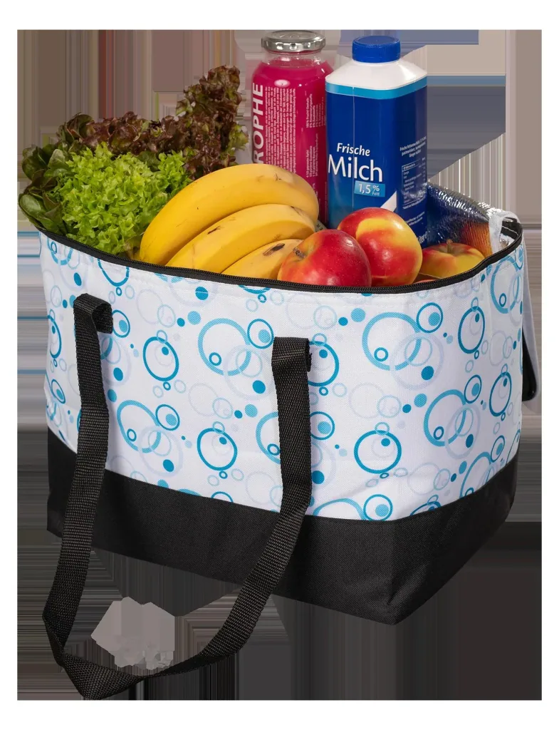Kühltasche "Kreise blau"
