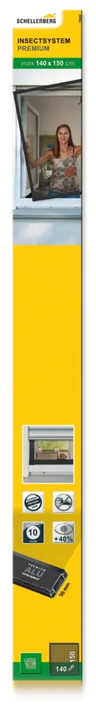 Insektenschutzfenster "PREMIUM", Farbe anthrazit, 140 x 150 cm