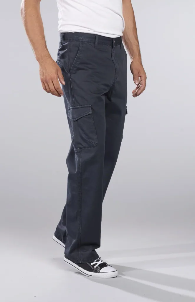 Cargohose aus Baumwolltwill, Farbe blau/grau, Gr.52