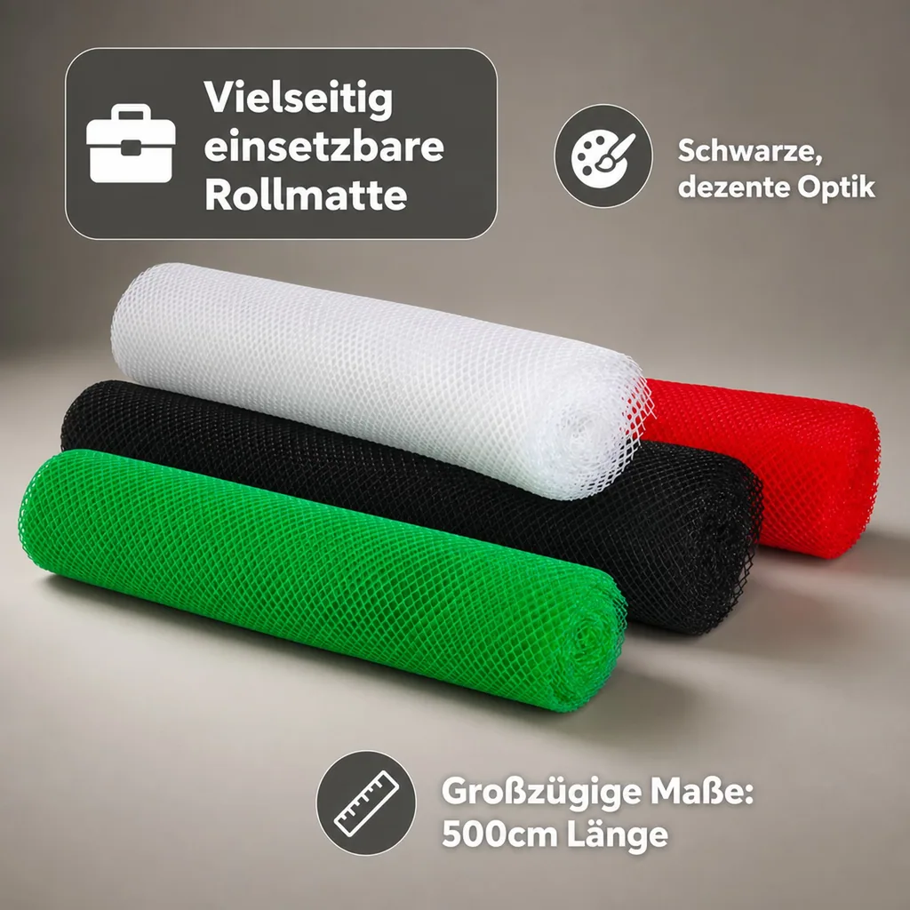 Rollmatte, 61 x 500 cm schwarz
